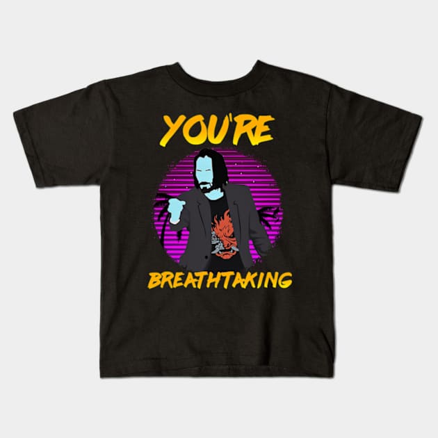 You Are Breathtaking Vintage Kids T-Shirt by Jogja Istimewa